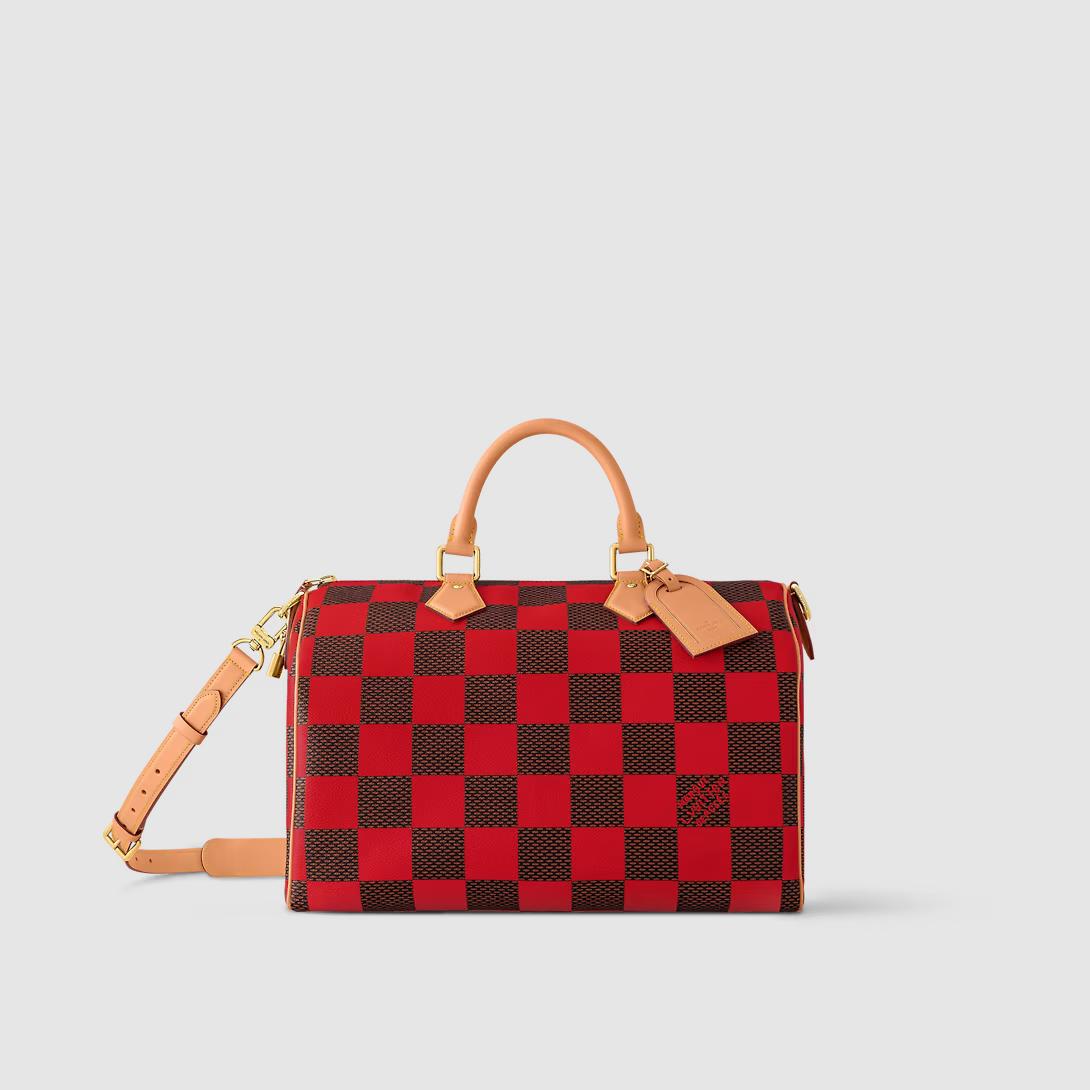 Túi Louis Vuitton Speedy Bandoulière 40 Damier Other Nam Đỏ